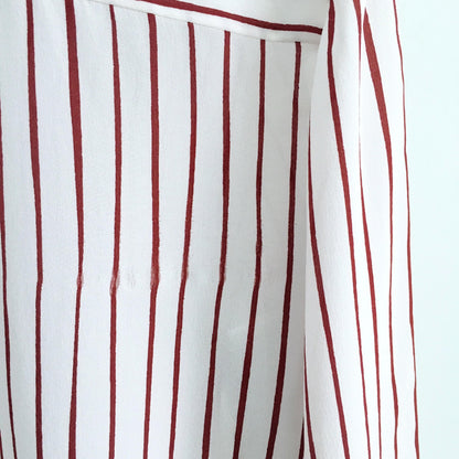 Club Monaco red paint stripe Blouse - size Medium