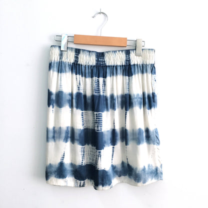 club monaco silk tie-dye pull on mini skirt - size 4