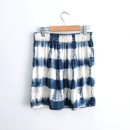 club monaco silk tie-dye pull on mini skirt - size 4