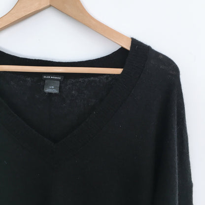 Club Monaco Black Alpaca Sweater - size Large