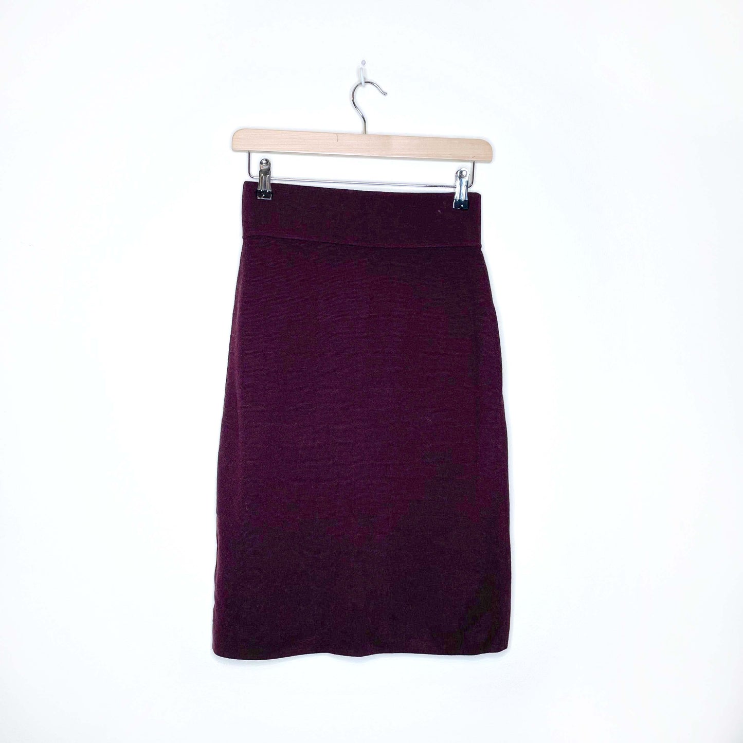 club monaco pull on sweater knit pencil skirt - size xs