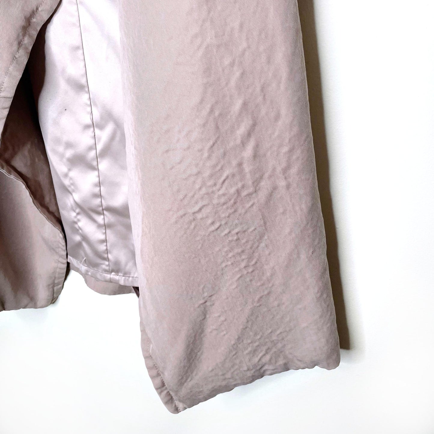 club monaco tan kartuska open trench coat - size xs