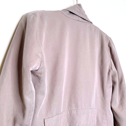 club monaco tan kartuska open trench coat - size xs