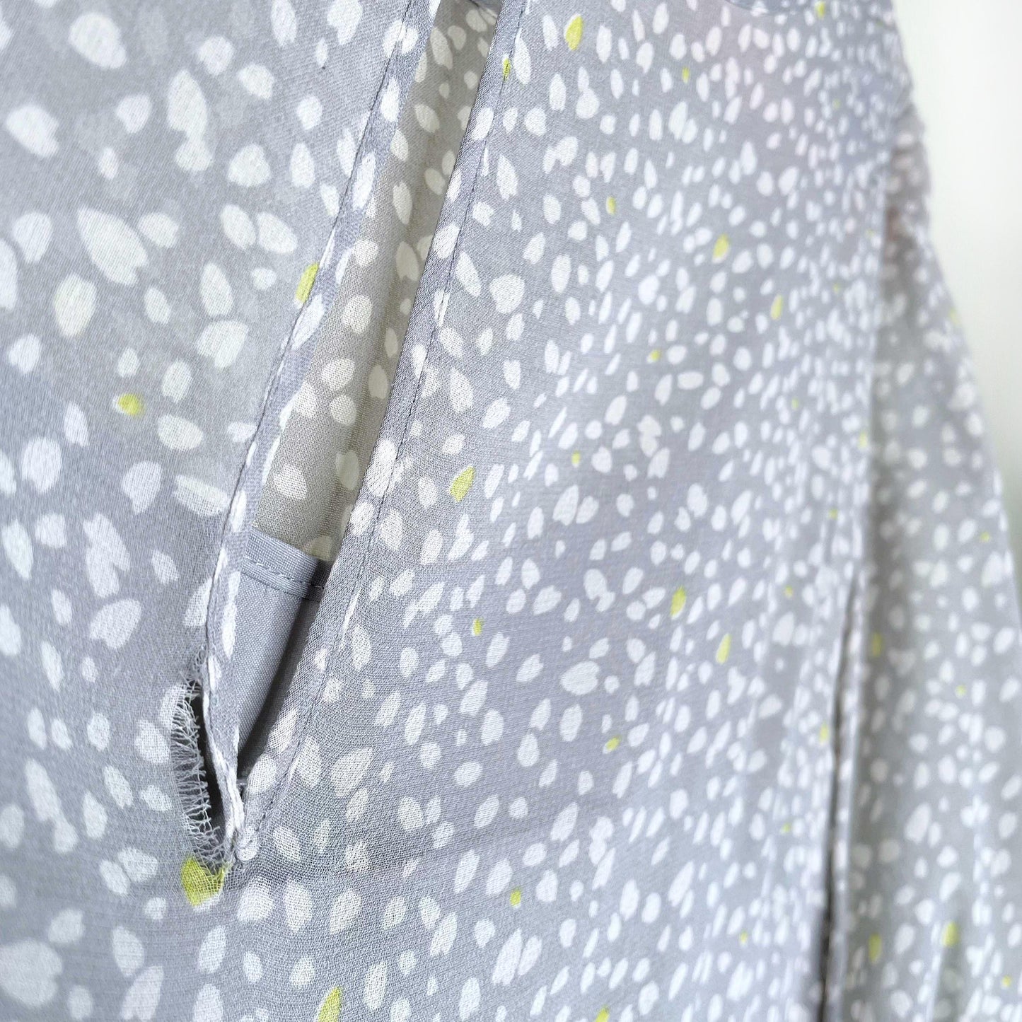 club monaco silk chiffon floral shift dress with slip - size 00