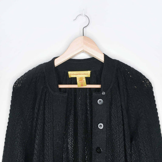 catherine malandrino 100% alpaca duster cardigan - size small