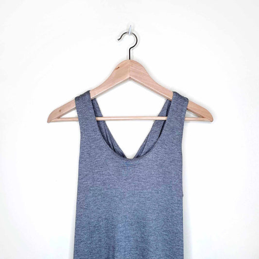 club monaco jersey twist back maxi dress - size medium