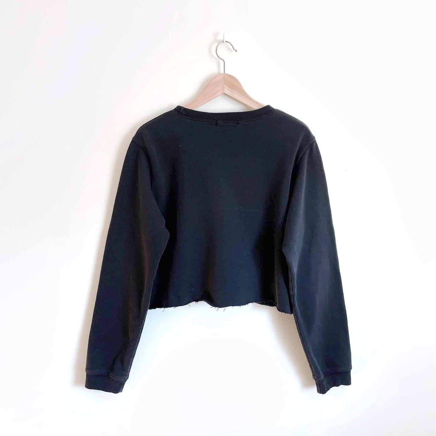 Vintage Club Monaco cropped logo sweatshirt - size Large