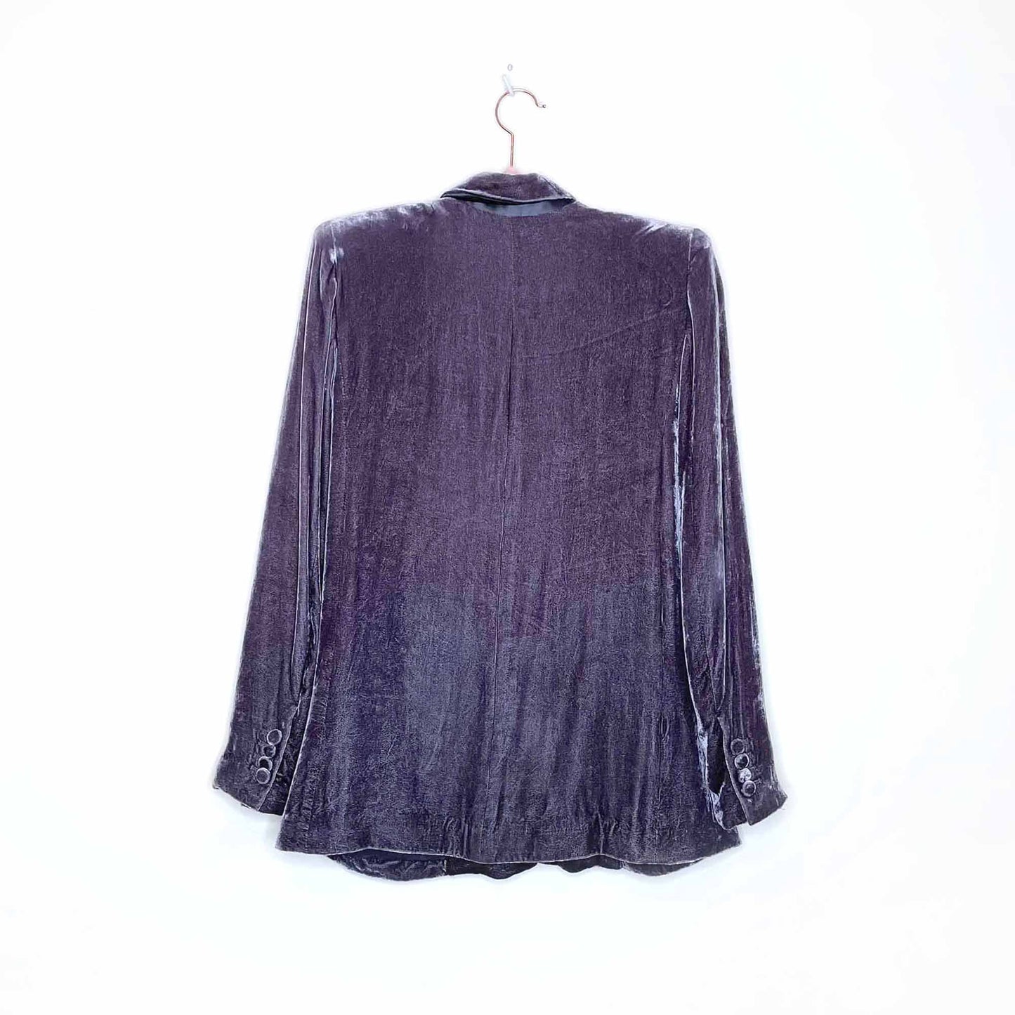 club monaco silk-blend velvet blazer - size 00