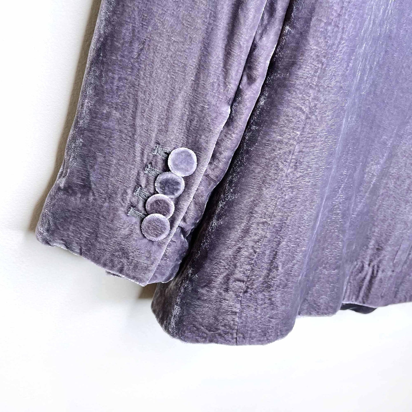 club monaco silk-blend velvet blazer - size 00