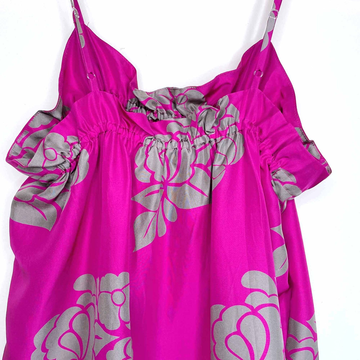 club monaco silk floral stretch top dress - size small