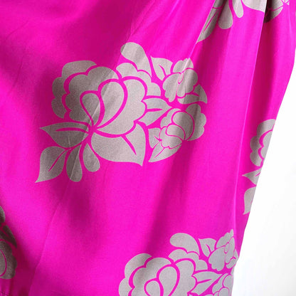 club monaco silk floral stretch top dress - size small