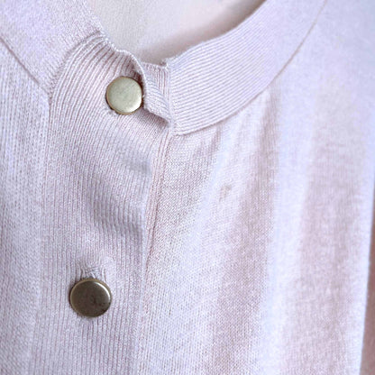 club monaco pink cardigan with lace back - size small