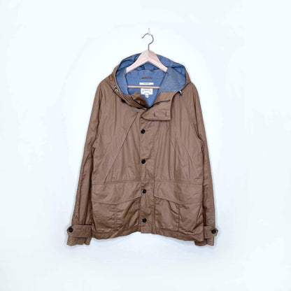 club monaco waxed cotton scout jacket - size medium