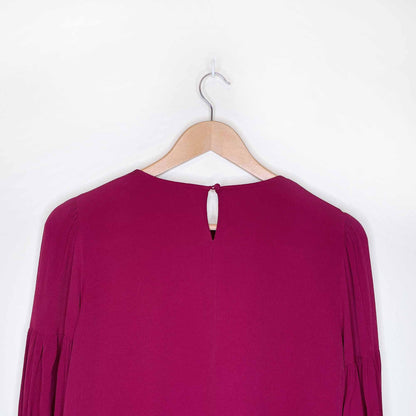 club monaco amund blouse with pleated bell sleeves - size xs