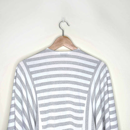 Club Monaco wrap and tie striped top - size Medium