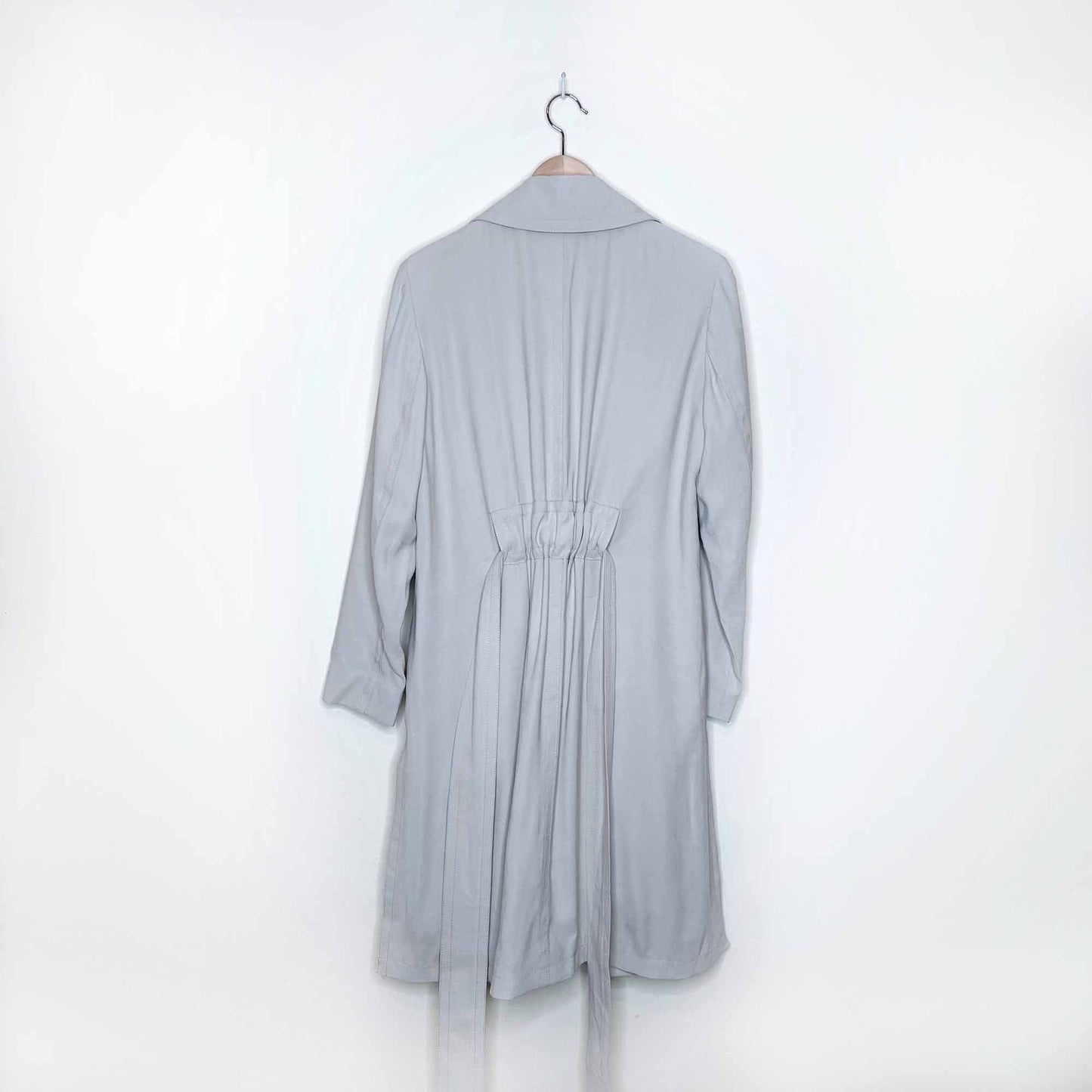 nwt club monaco belted ealdyn trench in sage green - size small