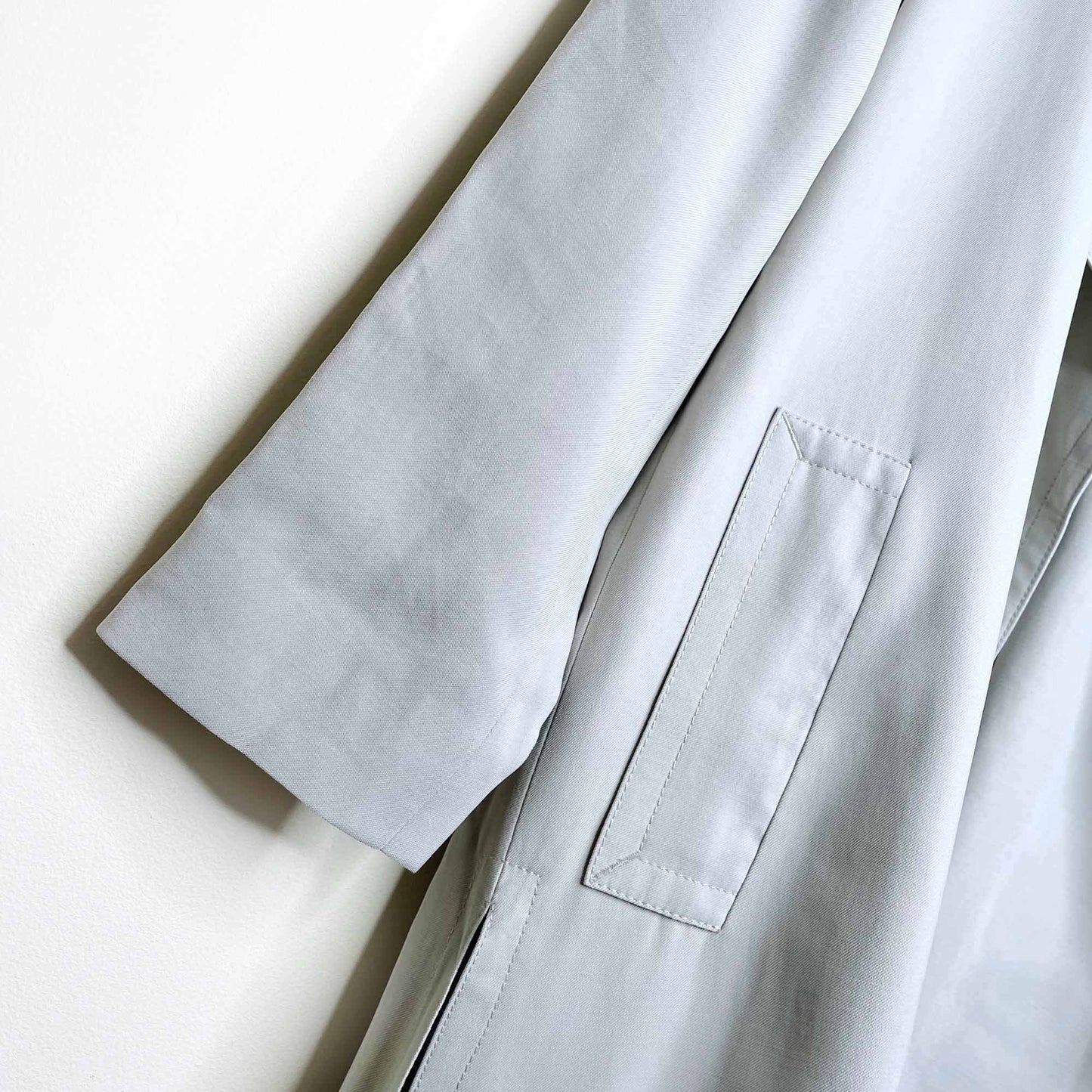 nwt club monaco belted ealdyn trench in sage green - size small