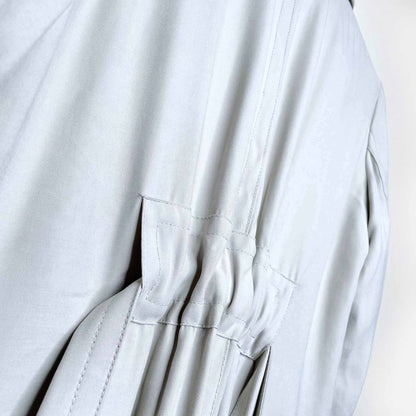 nwt club monaco belted ealdyn trench in sage green - size small