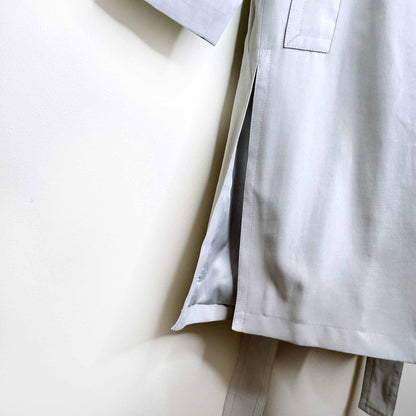 nwt club monaco belted ealdyn trench in sage green - size small