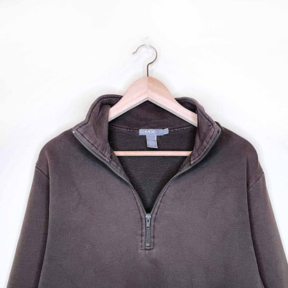 vintage club monaco sport cmx 1/a zip sweatshirt - size large