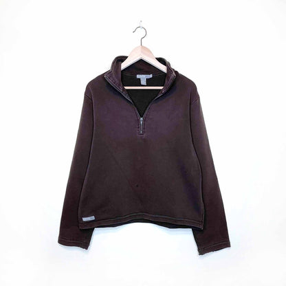 vintage club monaco sport cmx 1/a zip sweatshirt - size large