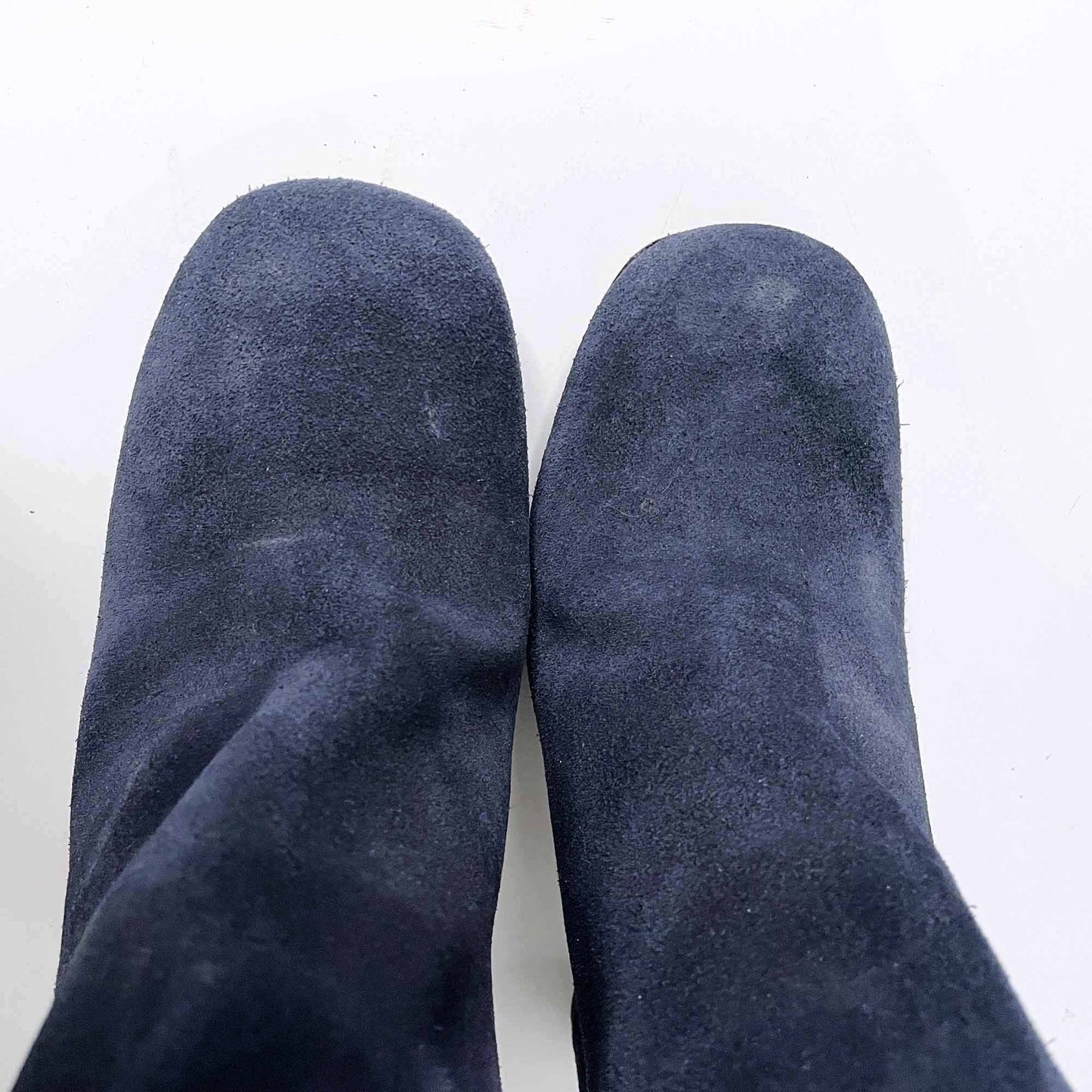 cnc costume national blue suede heeled knee high boots - size 39