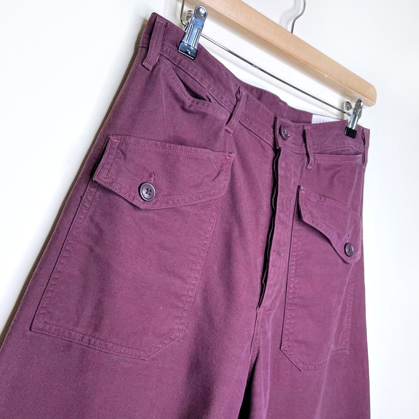 citizens of humanity surplus high rise wide leg cargo pants - size 27