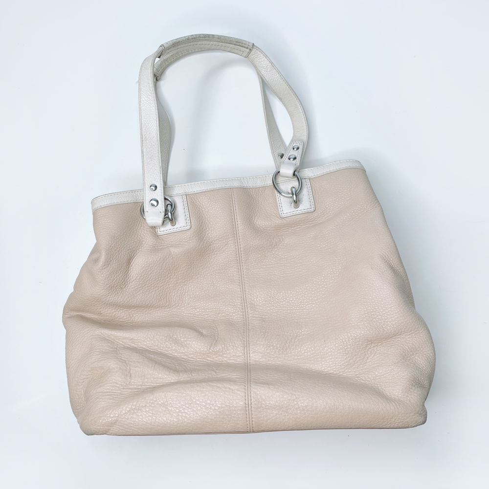 coach cream penelope leather shoulder bag