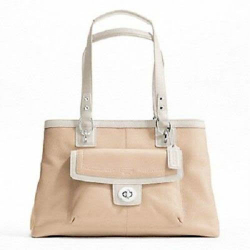 coach cream penelope leather shoulder bag