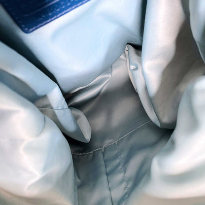 coach large blue leather kristin hobo bag