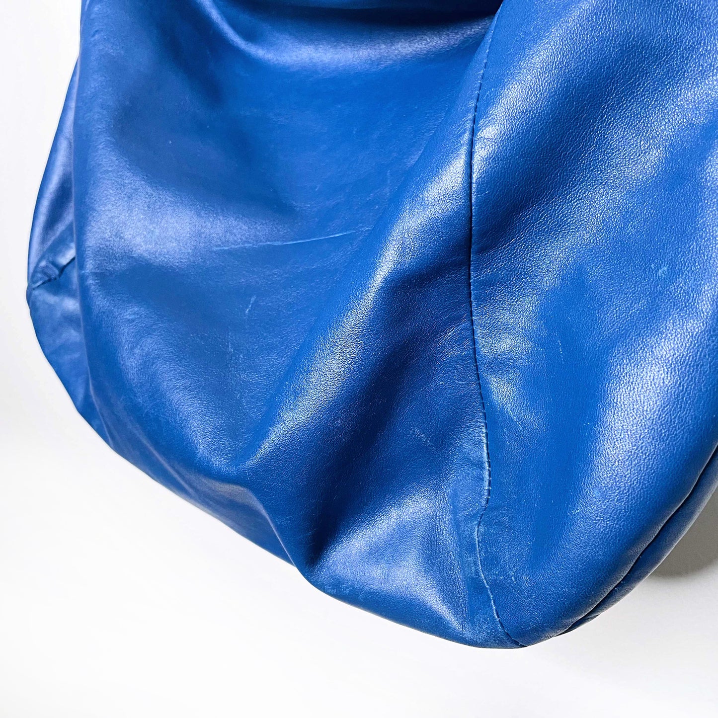 coach large blue leather kristin hobo bag