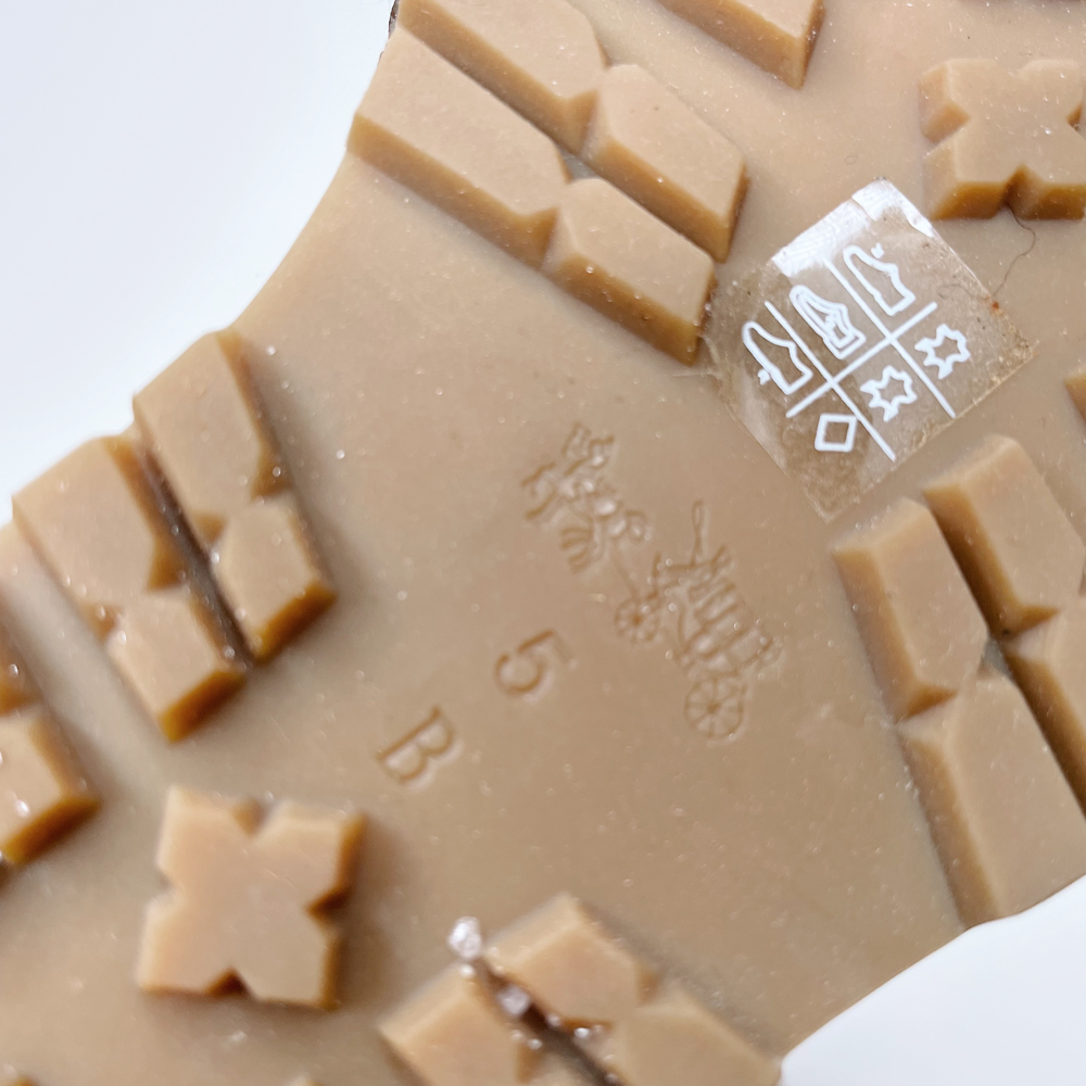 coach keely shearling wedge knee high boots - size 5