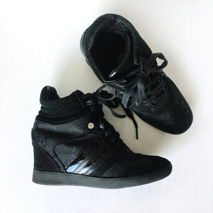 Coach Alara Suede Wedge Sneaker - size 6.5