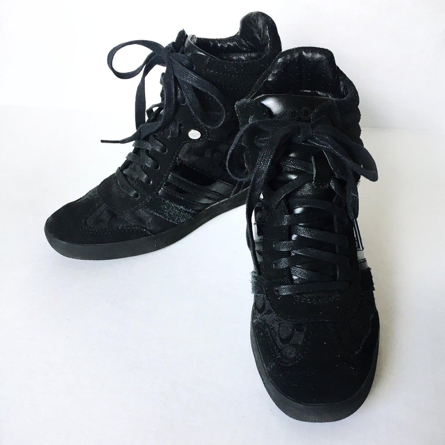 Coach Alara Suede Wedge Sneaker - size 6.5