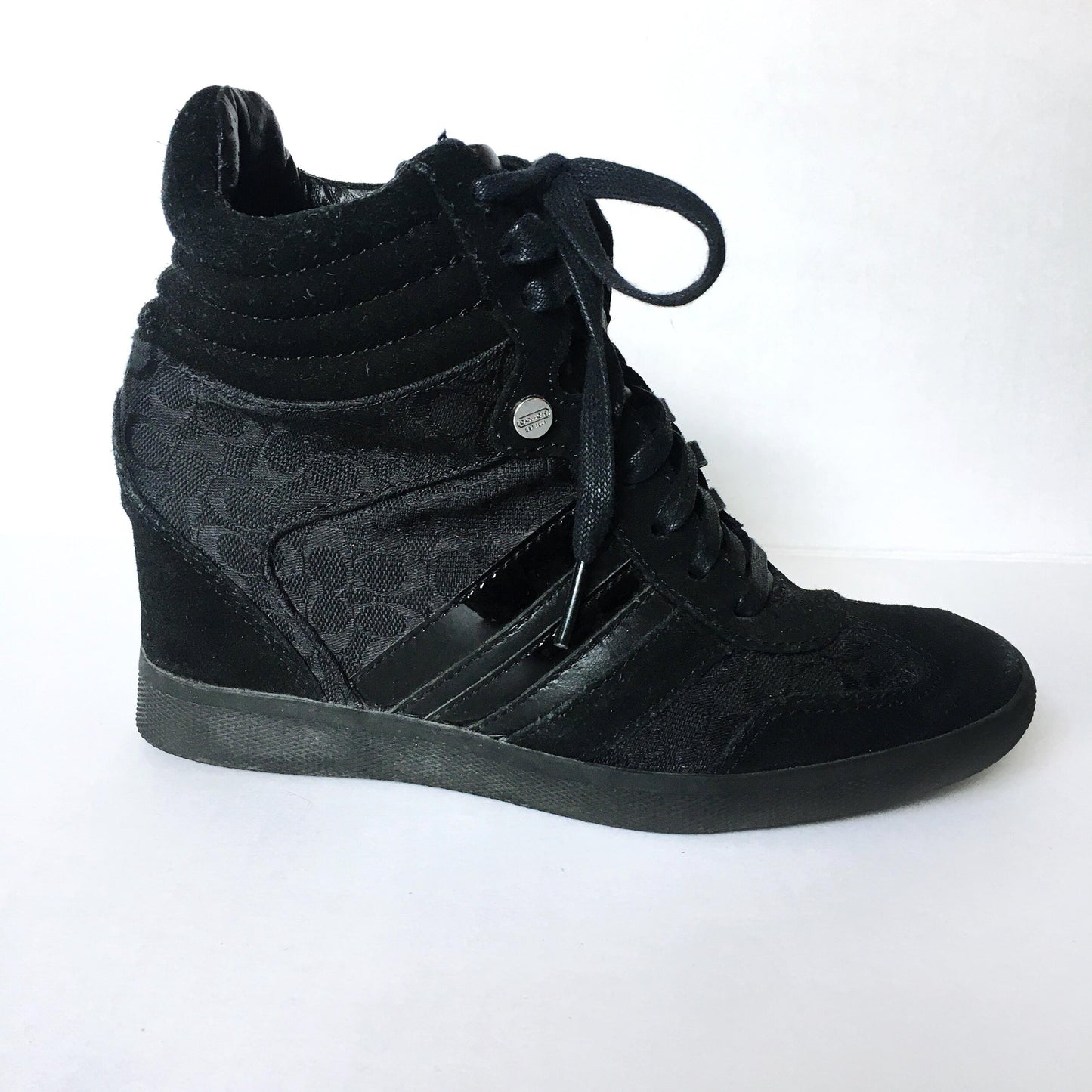 Coach Alara Suede Wedge Sneaker - size 6.5