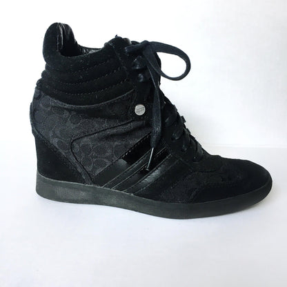 Coach Alara Suede Wedge Sneaker - size 6.5