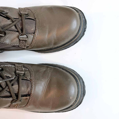 coach sage winter mid-calf lace up sherpa-lined boots - size 7.5