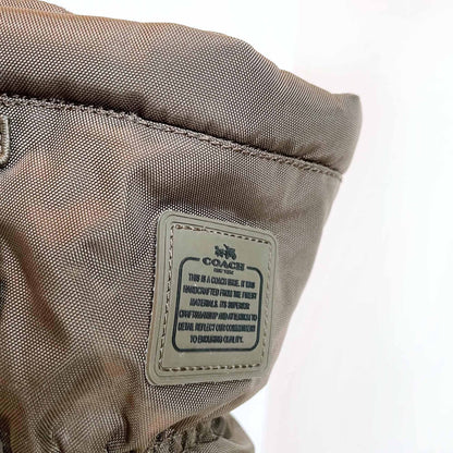 coach sage winter mid-calf lace up sherpa-lined boots - size 7.5