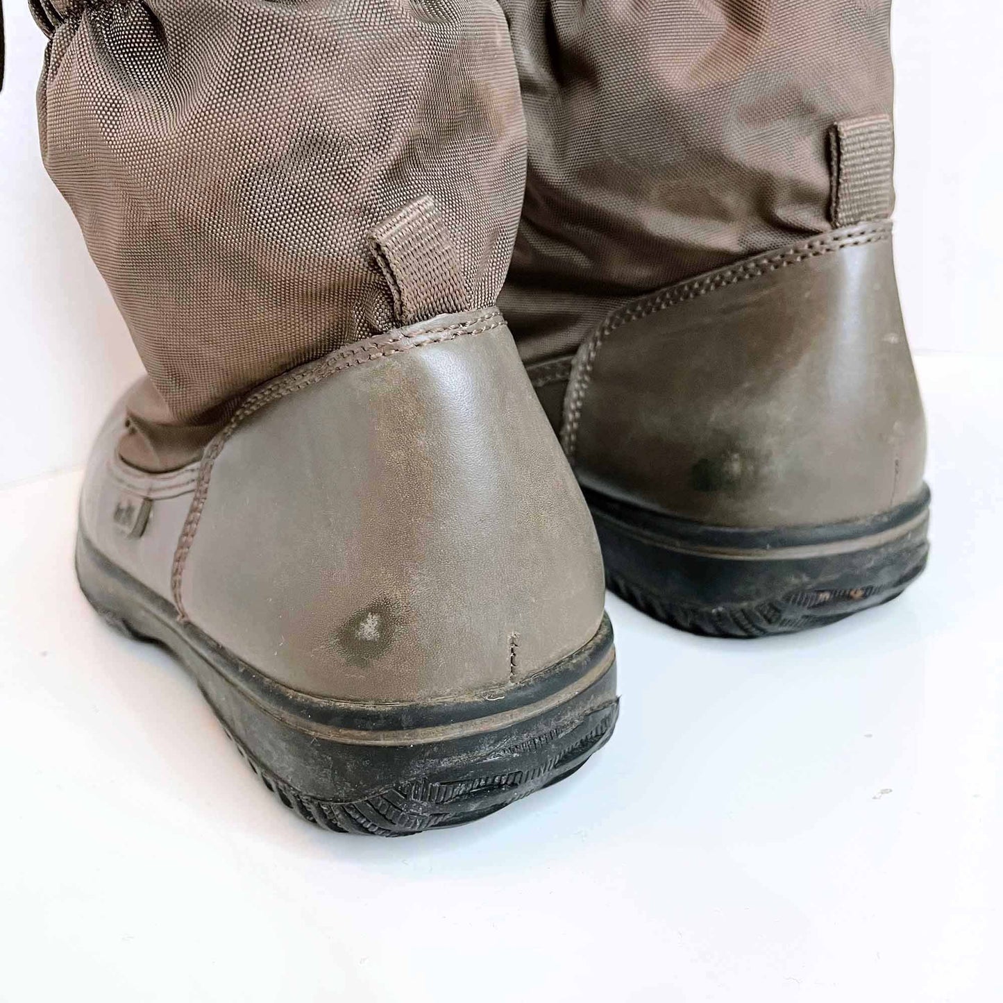 coach sage winter mid-calf lace up sherpa-lined boots - size 7.5