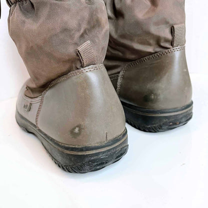 coach sage winter mid-calf lace up sherpa-lined boots - size 7.5