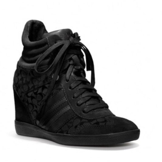 Coach Alara Suede Wedge Sneaker - size 6.5