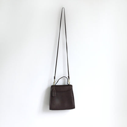 Coach turnlock flap leather cross body purse