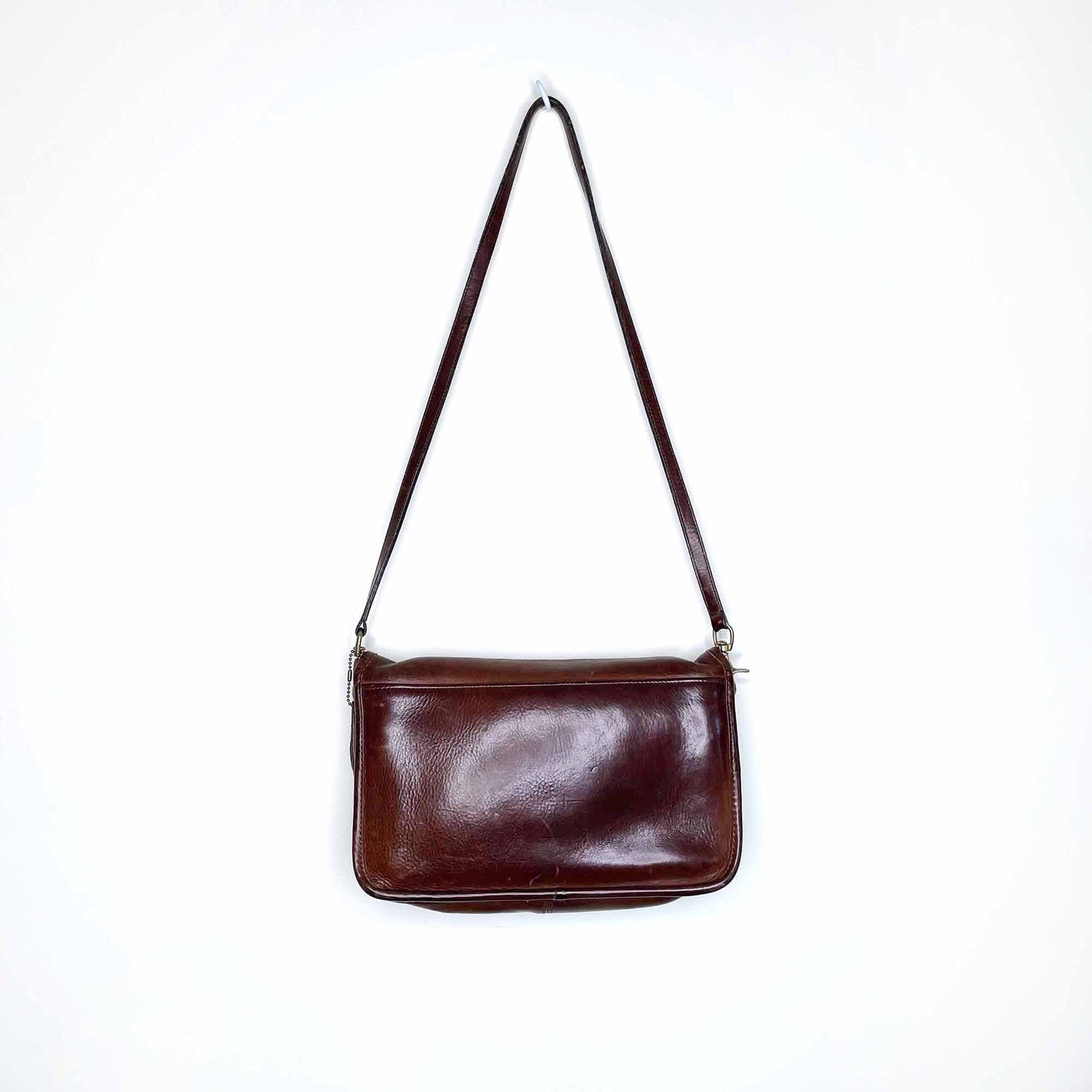 Vintage Coach brown turnlock shoulder bag