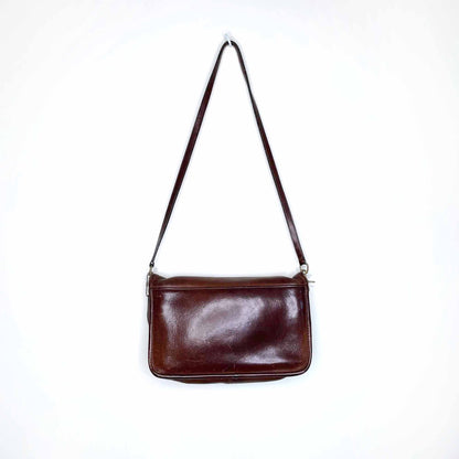 Vintage Coach brown turnlock shoulder bag