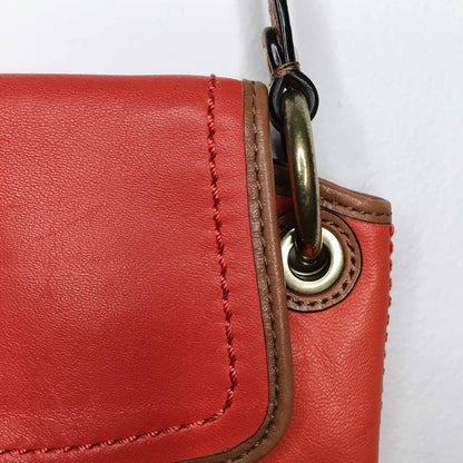 coach mini coral leather crossbody