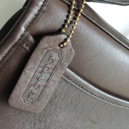 Coach turnlock flap leather cross body purse