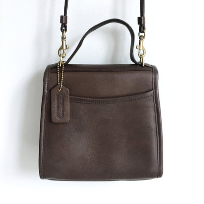 Coach turnlock flap leather cross body purse