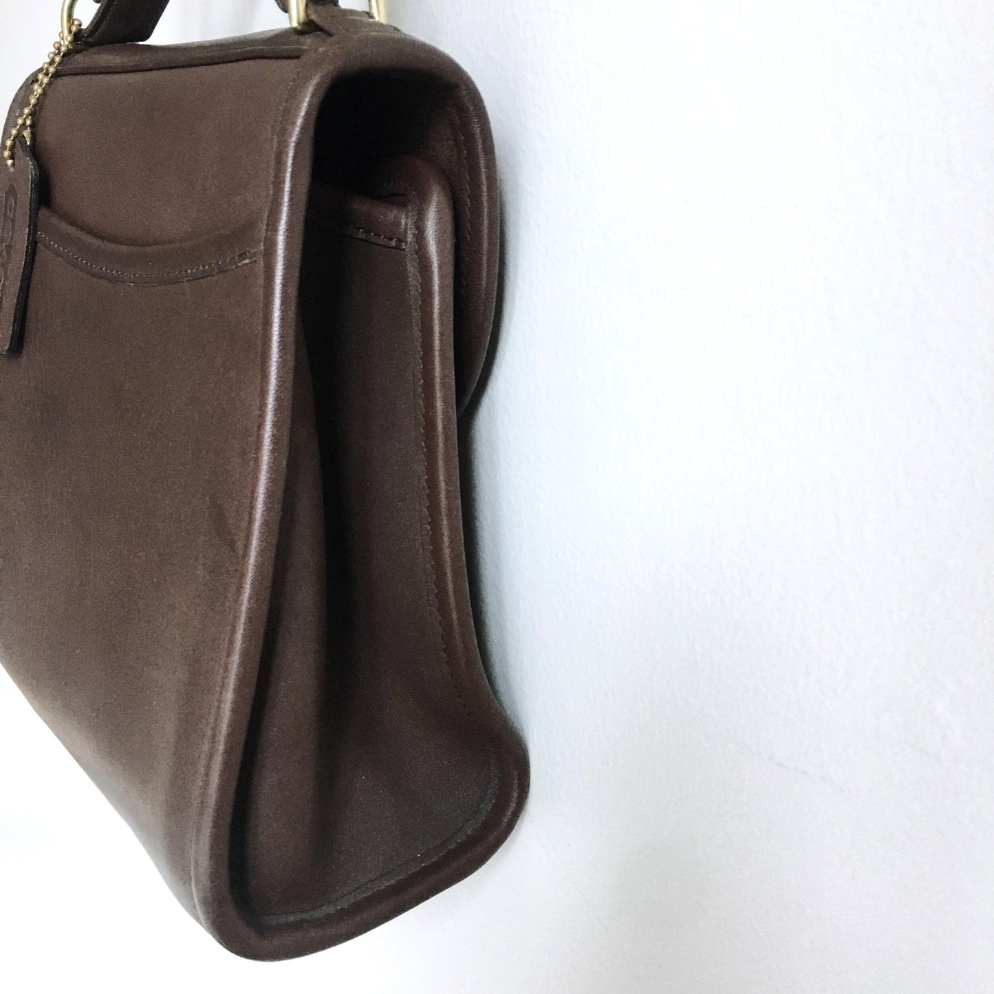 Coach turnlock flap leather cross body purse