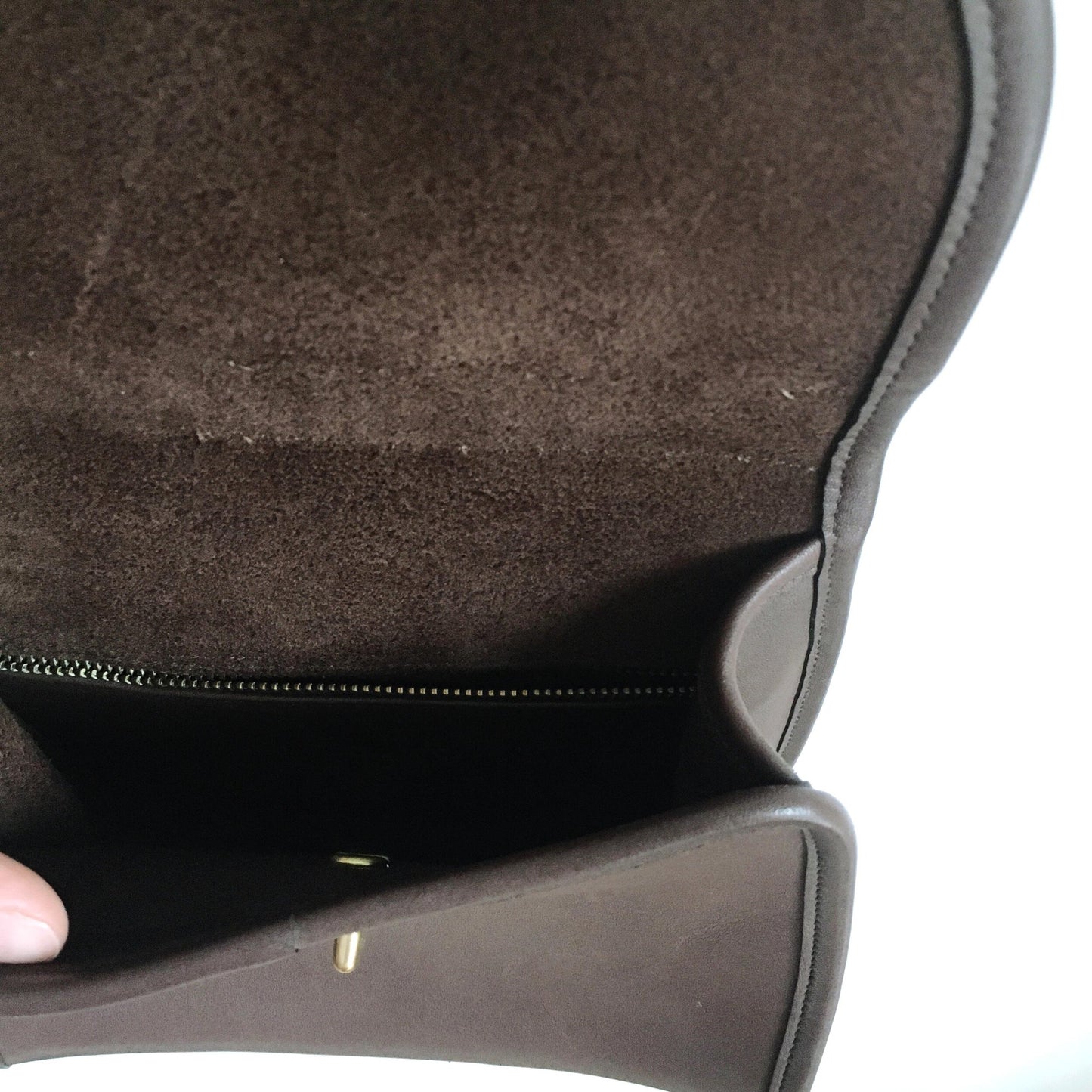 Coach turnlock flap leather cross body purse