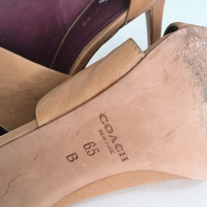 Coach Leather Heel Sandal - size 6.5
